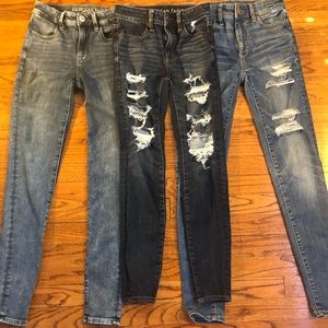 Bundle of 3 American Eagle Jeans